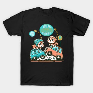 Parking Banter:A Comic Parking Exchange T-Shirt